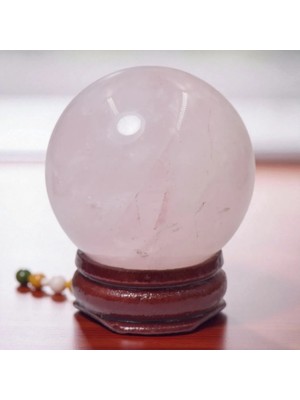 Doğaltaş Pembe Kuvars Küre