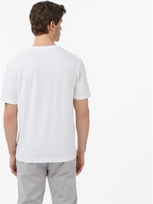 Nautica Erkek Beyaz Regular Fit T-Shirt V65361T.1BW