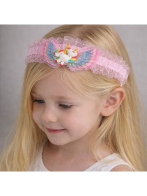 Gigi Giyim Unicorn Figürlü Kız Çocuk Saç Bandı