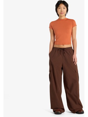 New Balance Woven Cargo Kadın Kahverengi Eşofman Altı.abj