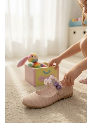 Enoch Kız Çocuk Prenses Model Bantlı Babet