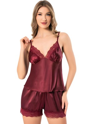 3130 Miss Laris Gecelik Bordo - L