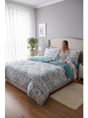 Esre Ev Tekstili % 100 Pamuk Kumaş Battal Boy Wellsoft Uyku Seti