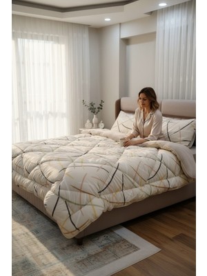 Esre Ev Tekstili % 100 Pamuk Kumaş Battal Boy Wellsoft Uyku Seti