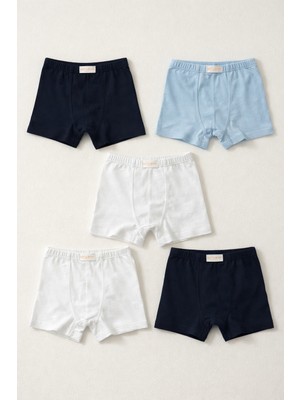 Erkek Çocuk 5'li Basic Çok Renkli Boxer