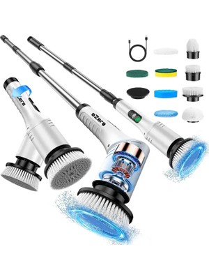 Yaman Market Ezere Spinpro 9-In-1 Teleskopik Şarjlı Dijital Temizlik FIRÇASI-(5775) - KB002H-6HDNI7