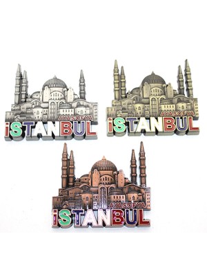 Yaman Market Istanbul Temalı Metal Magnet Model 6