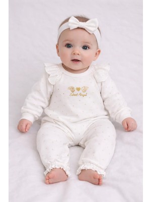 My Baby Kumsal CAYZEN Lottie Kız Bandanalı Tulum 1072 1116 6 - 9 ay