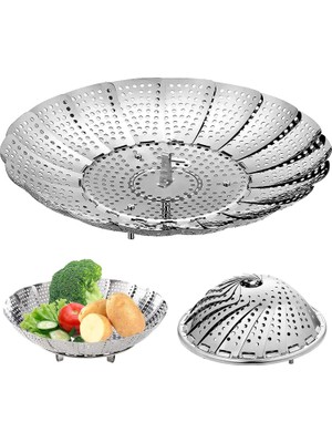 Yaman Market Paslanmaz Çelik Buharda Pişirme Sepeti