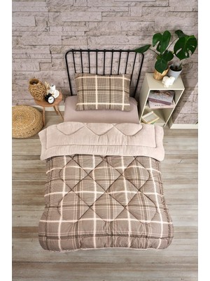 Esre Ev Tekstili Tek Kişilik Çift Taraflılüx  Wellsoft  Uyku Seti  (Çarşaf  Dahil)