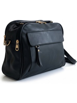 Glemix Massi Lacivert Kadın Orta Boy Omuz Çantası