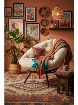 AVYNA Nemora™ Exclusive Lounge Tekli Koltuk Berjer | Premium Tv & Dinlenme Koltuğu | Ithal Kumaş - Krem