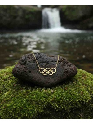 Modahilye 925 Ayar Orjinal Gümüş Olimpiyat Kolye
