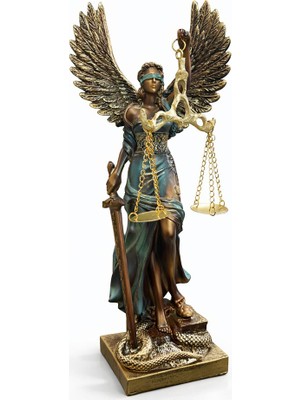 Bsre Polyester Kanatlı Adalet Biblosu (30X9 Cm)