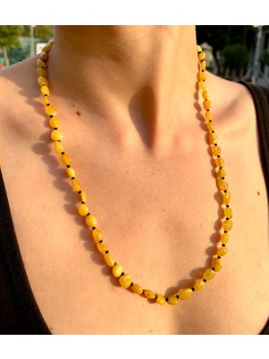 Doğaltaş Damla Kehribar Kolye (Sertifikalı Özel Seri)