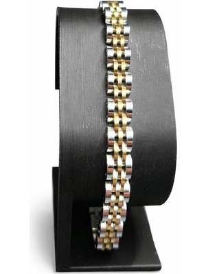 Asmentum Pimli Paslanmaz Erkek Çelik Bileklik