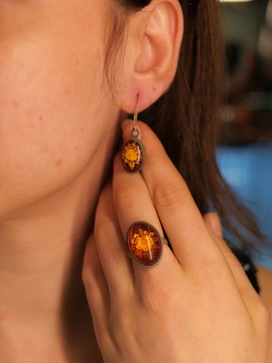 Doğaltaş Kehribar Set – Doğanın Bin Yıllık Işığı ve Zamansız Sıcaklık