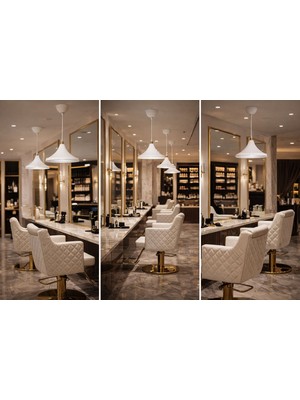 Ferisa Home Aura Tekli Beyaz Sarkıt Avize Retro Rustik Model Modern Endüstriyel Mufak Hol Cafe Salon Avize