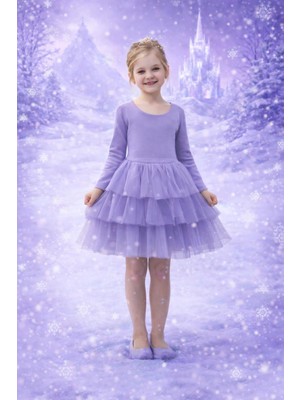 Sırt Detaylı Bayramlık Tütü Elbise