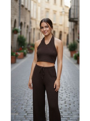 Kadın Dokulu Petek Bürümcük Ikili Takım