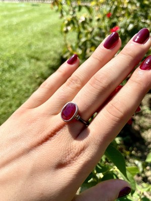 Doğaltaş Yakut Yüzük