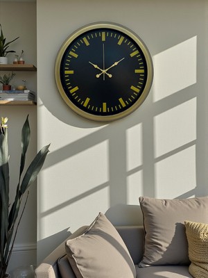 Urfakent Vintage 40 cm Metal Modern Duvar Saati