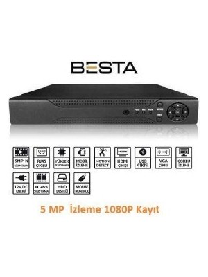 Urfakent 4 Kanal 5mp P6 H265 Ahd Dvr Kayit Cihazı KD-1154
