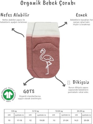 Urfakent 2'li Hayvan Figür Kaymaz Kız Soket Çorap 10120 Pudra