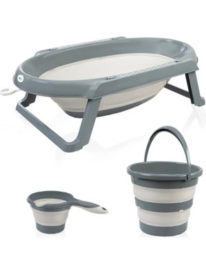 Urfakent Katlanır Banyo 3'lü Küvet Seti 765 Antrasit