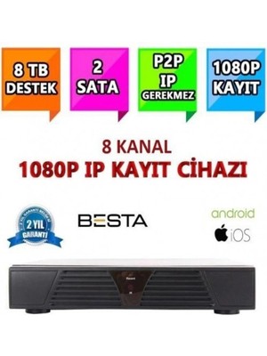 Urfakent NVR-5108 Nvr Ip 8 Kanal Kamera Kayıt Cihazı - Eseecloud