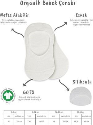 Urfakent 2'li Penye Babet Silikonlu Basic Çorap 30104 Siyah Ekru