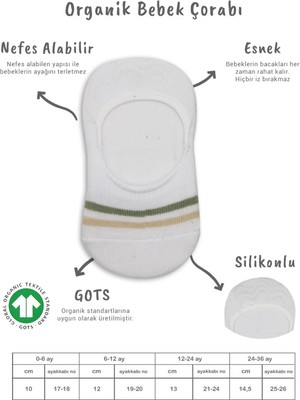 Urfakent 2'li Penye Babet Silikon Çemberli Çorap 30102 Nil Beyaz