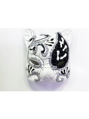 Urfakent Siyah Renk Işlemeli Seramik Malzemeden Imal Venedik Kedi Model Magnet