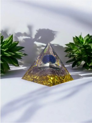 Zodyak Doğal Taş Orgon Piramit Lapis Lazuli Piramit Doğal Taş Meditasyon