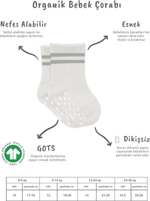 Urfakent 5'li Penye Kaymaz Çember Soket Çorap 10122 Ekru