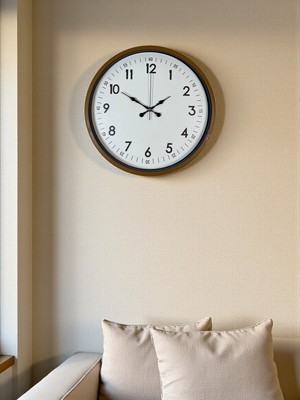 Urfakent 36 cm Kahverengi Dekoratif Duvar Saati