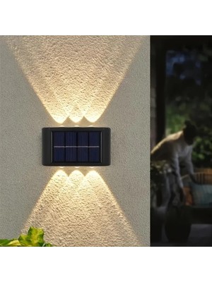 Urfakent 2'li Solar Duvar Aydınlatması 6 Ledli Gün Işığı