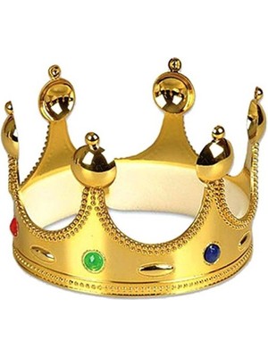 Urfakent Plastik Kral Tacı Altın Renk Yetişkin Boy 55 cm