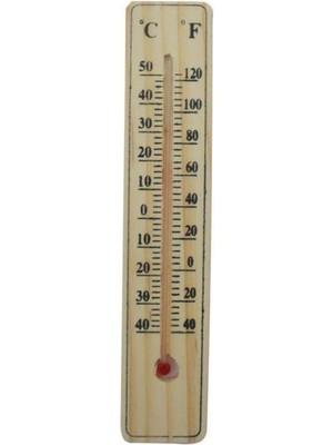 Urfakent Ahşap Oda Sıcaklığı Sıcaklık Ölçümü Termometresi Küçük Boy