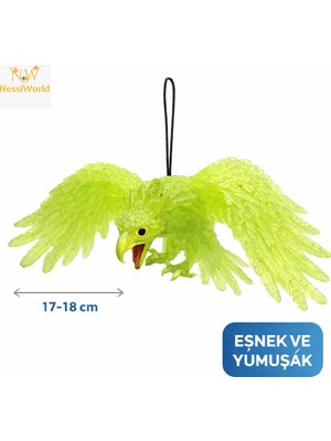 Urfakent Asılabilir Lateks Kartal Dekor Süsü Yeşil 17-18 cm