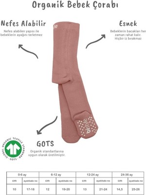 Urfakent Tekli Kaymaz Mix Havlu Külotlu Çorap 50501 Pudra