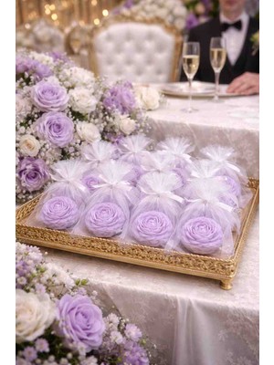 Minaşk Candle Evermıne 50'li Doğal Soya Mum Kişiselleştirilebilir Düğün Kına Nişan Söz