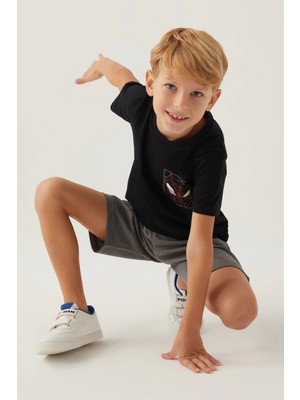 Pierre Cardin Disney 4878-3 Spider-Man Erkek Çocuk Şort Takım
