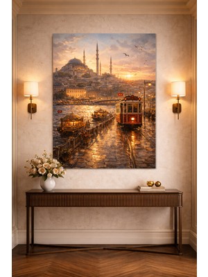 Artease Istanbul Ayasofyada Günbatımı Kanvas Tablo