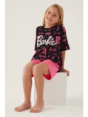 Pierre Cardin Barbie L1705-G Kız Çocuk Şort  Pijama Takımı