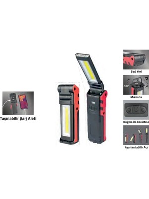 Cmc Tools Şarj Edilebilir Iş Lambası