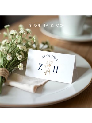 Siorina Events Nişan Düğün Söz Kişiselleştirilebilir Masa Isim Kartı