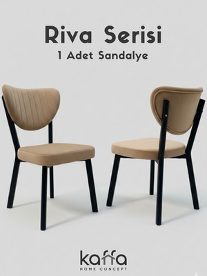 Kaffahome Riva , Modern Mutfak Sandalyesi, Yemek Odası Sandalyesi, Bahçe, Kafe - 1 Adet Cappucino Sandalye
