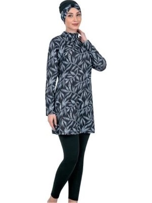 Fm Fantasy 3304 Bayan Desenli Tesettür Mayo