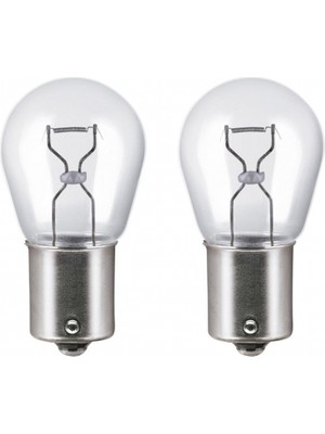 Fantastik Store Super Light BA15D 94 S25 21W 12V Halojen Fren Sinyal Ampulü Çift Duy 2 Adet Sarı